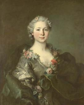 Louis Tocque Portrait of mademoiselle de Coislin oil painting picture